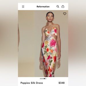 Reformation poppies dress size 0. Worn once and dry cleaned. Perfect condition.